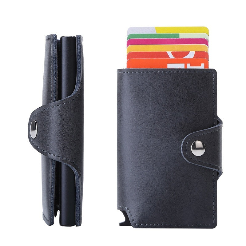 Leather Card Holder for Men and Women in Multiple Colors Suitable United States - Pop-up the Stylishly Forgetful united