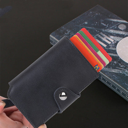 Leather Card Holder for Men and Women in Multiple Colors Suitable United States - Pop-up the Stylishly Forgetful united