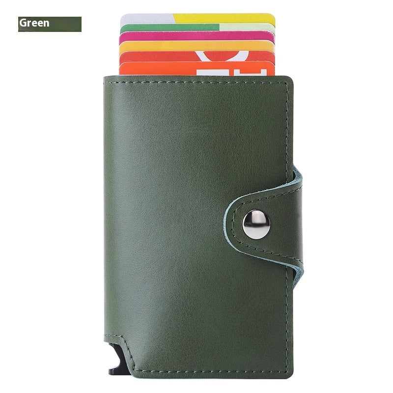 Leather Card Holder for Men and Women in Multiple Colors Suitable United States - Pop-up the Stylishly Forgetful united