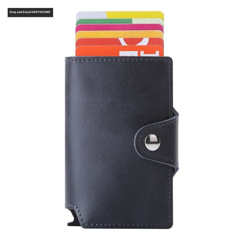 Leather Card Holder for Men and Women in Multiple Colors Suitable United States - Pop-up the Stylishly Forgetful united