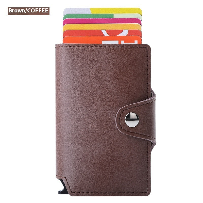 Leather Card Holder for Men and Women in Multiple Colors Suitable United States - Pop-up the Stylishly Forgetful united
