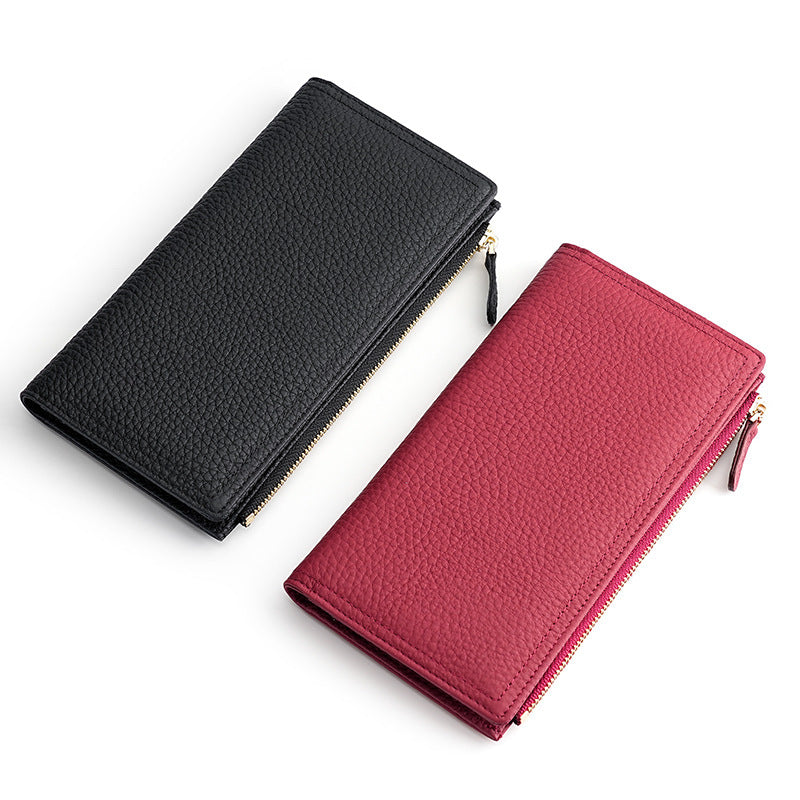Leather Card Holder Wallet with RFID Blocking and Multiple Color Options - Teleplus in Colors