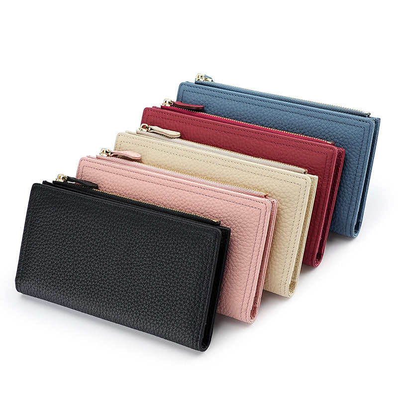 Leather Card Holder Wallet with RFID Blocking and Multiple Color Options - Teleplus in Colors