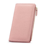 Leather Card Holder Wallet with RFID Blocking and Multiple Color Options - Teleplus in Colors