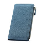 Leather Card Holder Wallet with RFID Blocking and Multiple Color Options - Teleplus in Colors