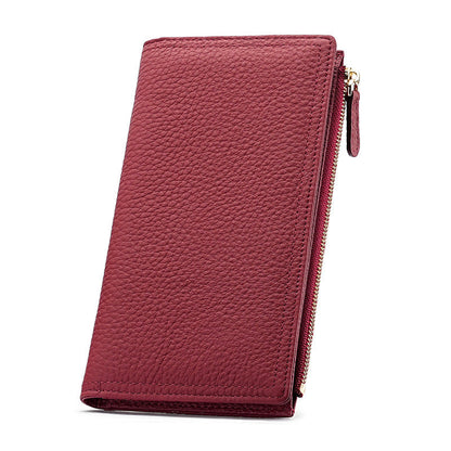 Leather Card Holder Wallet with RFID Blocking and Multiple Color Options - Teleplus in Colors