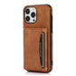 Leather Card Protection Sleeve Phone Case - Leather Card Protection Sleeve Phone Case in Retro Red