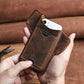 Leather Card Strap Mobile Phone Case - Leather Card Strap Phone Case for iPhone Models