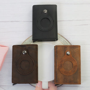 Leather Card Wallet with Magnetic Buckle for United States and CHF - Never Lose Your Cards Again This united states chf