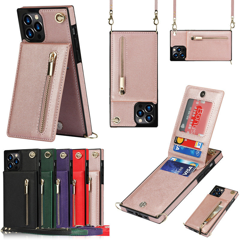 Leather Case Card for iPhone Wallet TPU Apple Models - 12 Pro Max Style leather case card