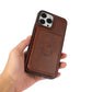 Leather Case Card with Magnetic Wallet Protection and Insertion Feature - for Your Stylish leather case card insertion