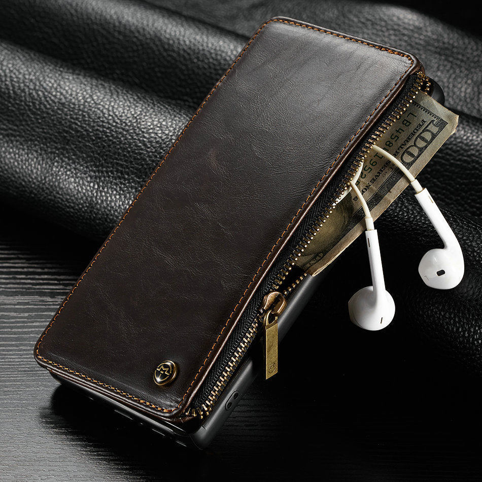 Leather case flip phone case - Leather Flip Phone Case with Anti-Scratch Design