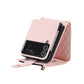 Leather Case Slung with Colorful Short and Long Shoelace Phone Cover Zipper - Shoulder leather case slung shoulder