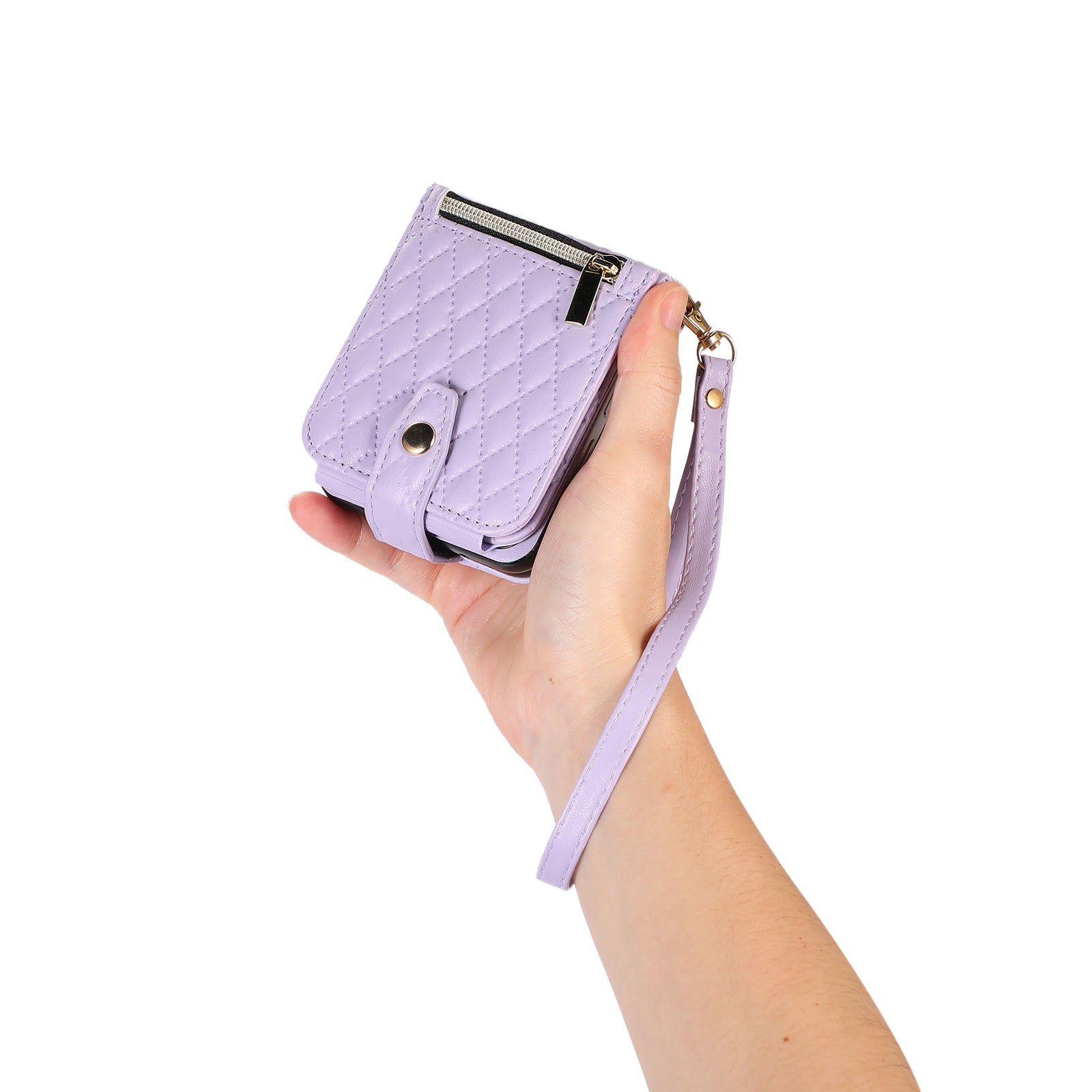 Leather Case Slung with Colorful Short and Long Shoelace Phone Cover Zipper - Shoulder leather case slung shoulder