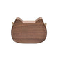 Leather Cat Bag with Wooden Luggage Style and Personalized Solid Wood Handle - Teleplus log creative trendy