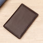Leather Cowhide Card Holder for Men Women Urban Minimalist Stylish Black Brown - Teleplus leather cowhide card holder