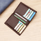 Leather Cowhide Card Holder for Men Women Urban Minimalist Stylish Black Brown - Teleplus leather cowhide card holder