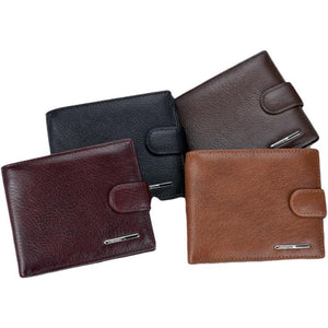 Leather Cowhide Wallet with Multiple Compartments for United States and CHF - Sleek Men Who Love Shenanigans united