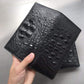 Leather Crocodile Skin Long Wallet in Black or Coffee Color for the United States - Snag This Fashionable