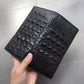 Leather Crocodile Skin Long Wallet in Black or Coffee Color for the United States - Snag This Fashionable