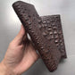 Leather Crocodile Skin Long Wallet in Black or Coffee Color for the United States - Snag This Fashionable