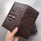 Leather Crocodile Skin Long Wallet in Black or Coffee Color for the United States - Snag This Fashionable
