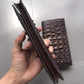Leather Crocodile Skin Long Wallet in Black or Coffee Color for the United States - Snag This Fashionable