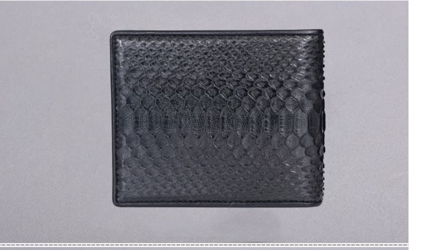 Leather Crocodile Wallet with Card Slots and Horizontal Design - leather crocodile wallet horizontal design card slots