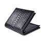 Leather Crocodile Wallet with Card Slots and Horizontal Design - leather crocodile wallet horizontal design card slots