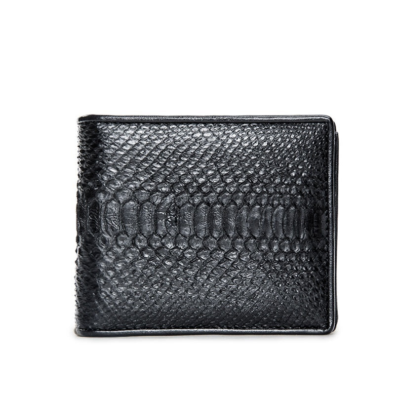 Leather Crocodile Wallet with Card Slots and Horizontal Design - leather crocodile wallet horizontal design card slots