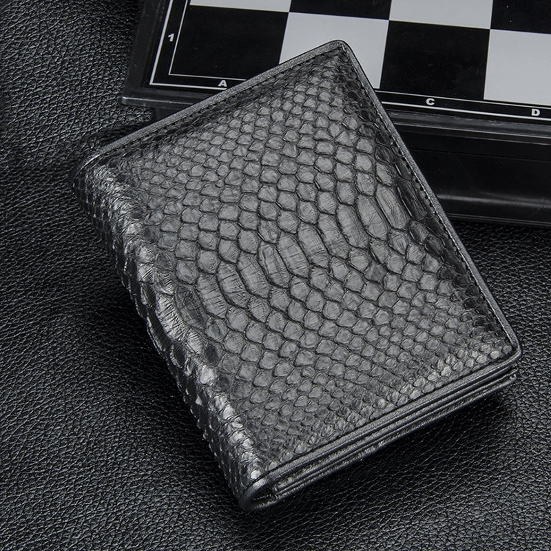Leather Crocodile Wallet with Card Slots and Horizontal Design - leather crocodile wallet horizontal design card slots