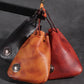Leather European and American Tote Bag with Crafts Antique Style in Multiple Colors - Handbag for Your Change