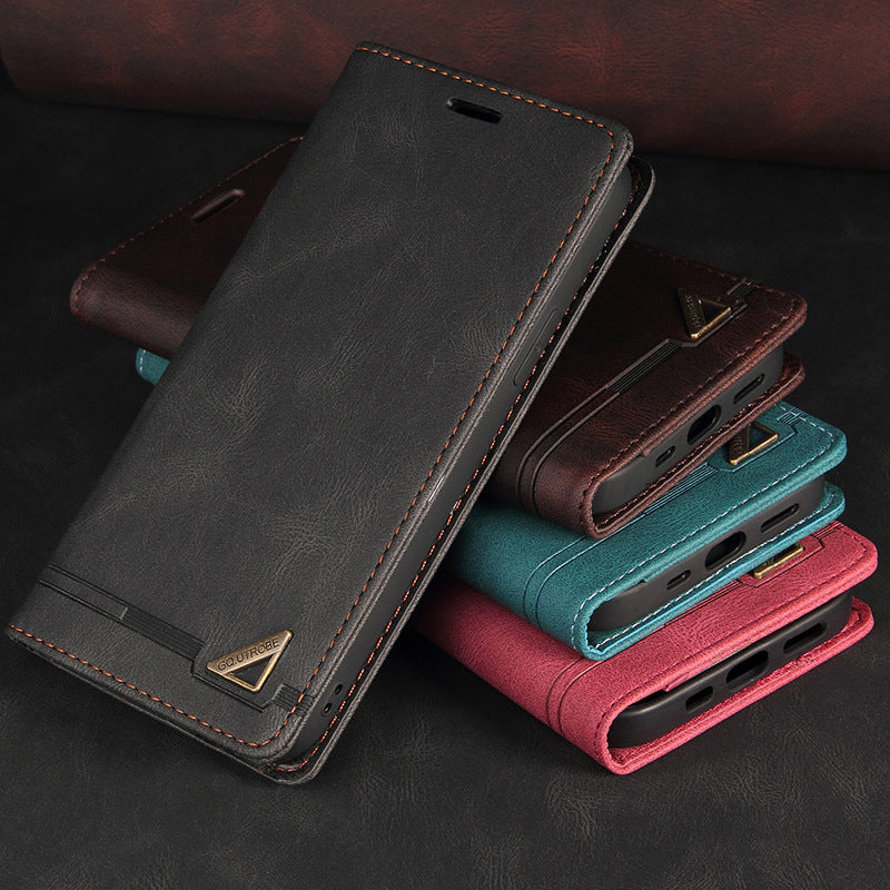 Leather Flip Faux Protective Phone Case - Leather Flip Faux Protective Phone Case for iPhones