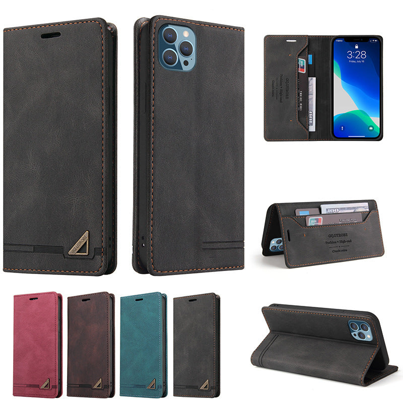 Leather Flip Faux Protective Phone Case - Leather Flip Faux Protective Phone Case for iPhones