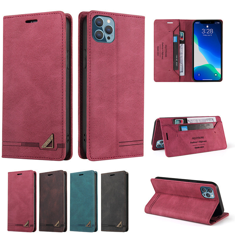 Leather Flip Faux Protective Phone Case - Leather Flip Faux Protective Phone Case for iPhones