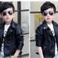 Leather Jacket with PU Collar and Velvet Lining for United States - united states chf leather jacket