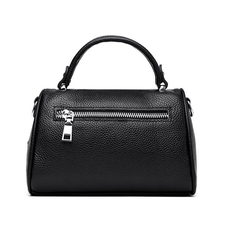 Leather Large Capacity Shoulder Crossbody Bag with Sandwich Pocket and Soft Genuine - Teleplus for Daily Use leather