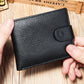 Leather Layer Cowhide Wallet with Polyester Cotton Lining - leather layer cowhide polyester cotton lining wallet