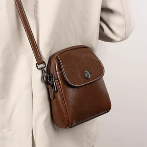 Leather Messenger Bag with Polyester lining for Fashion and Utility - Lining fashion leather messenger bag