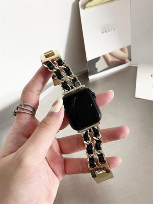 Classic Style Watch Strap in Gold Black Rose Silver and White - with Accessories classic style watch strap