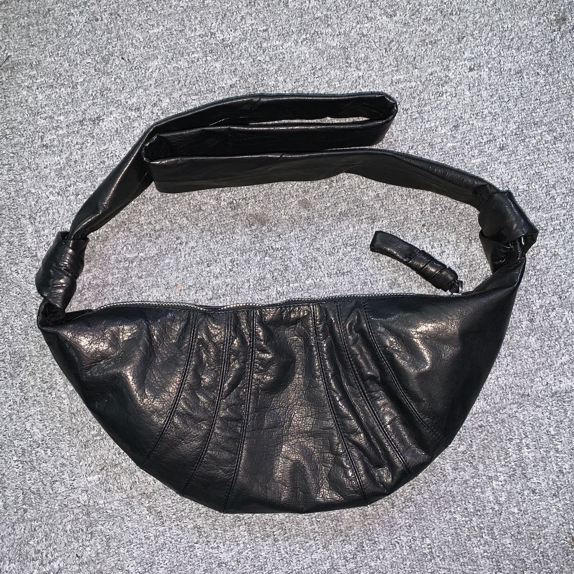 Leather Niche Daily Sheepskin Dumpling Bag in Multiple Colors - sheepskin dumpling bag fashion leather niche daily