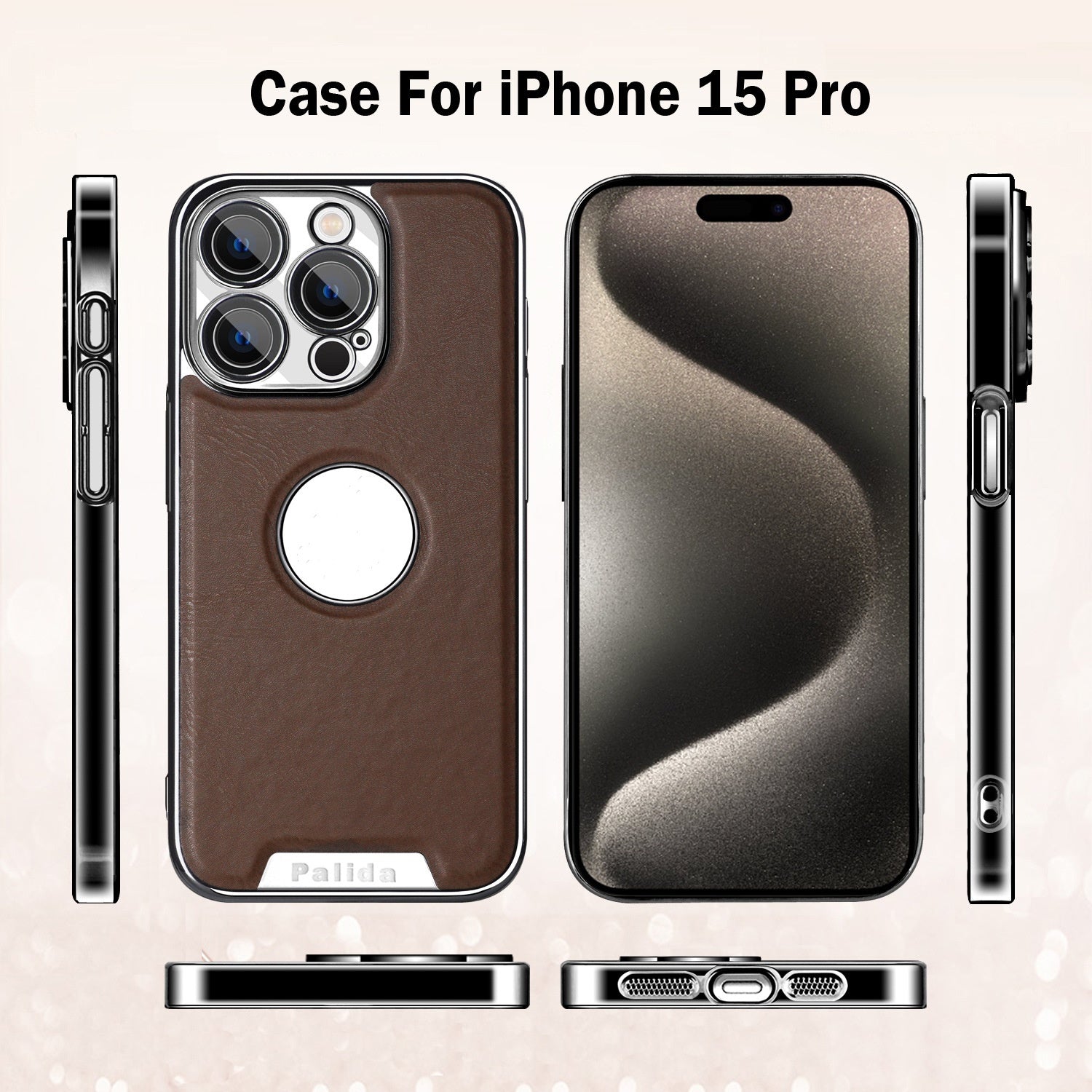 Leather Pattern Phone Case Electroplated Business Drop-resistant Protective Cover