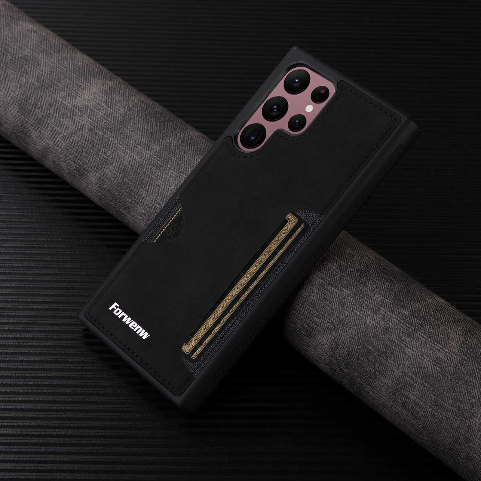 Leather Phone Case A54 Protective with Card Slot Retro Business Style - Teleplus phone case a54 protective