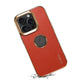 Leather Phone Case for iPhone Compatible with Apple Anti-Fall Cover - Teleplus Black Red Brown