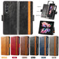 Leather Phone Case for Samsung Fold4 5G with Bracket Card Holder - Teleplus fold4 5g phone bracket card holder case