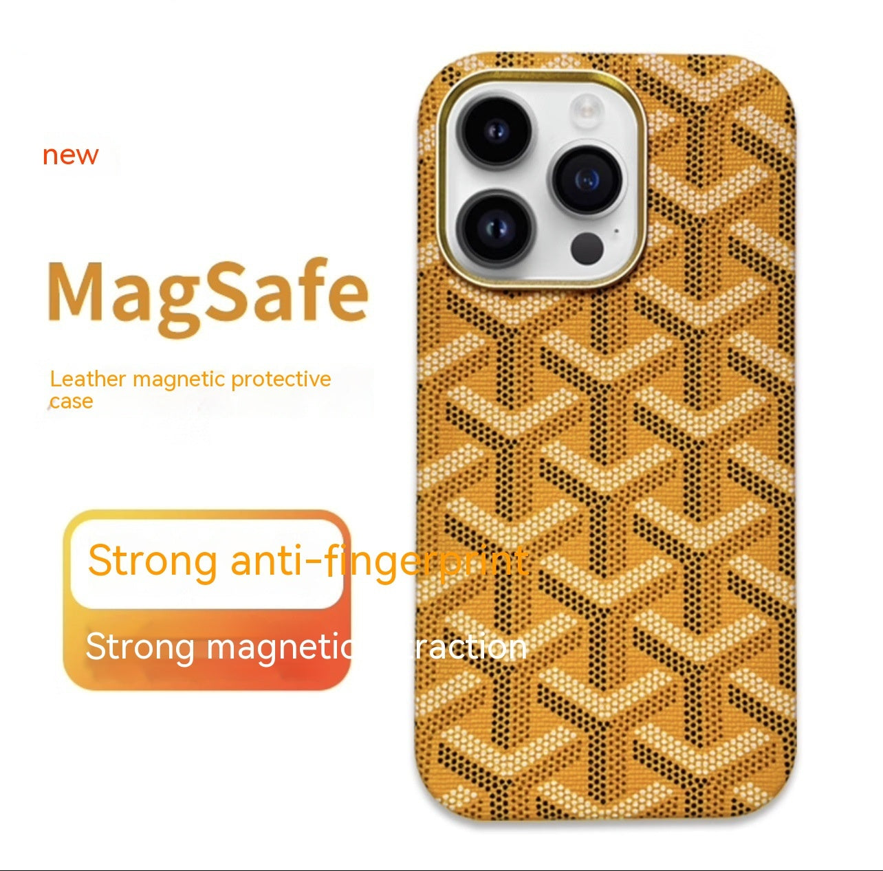 Leather Phone Case Magnetic All-inclusive Drop-resistant Protective Case - Leather Phone Case Magnetic Drop-resistant