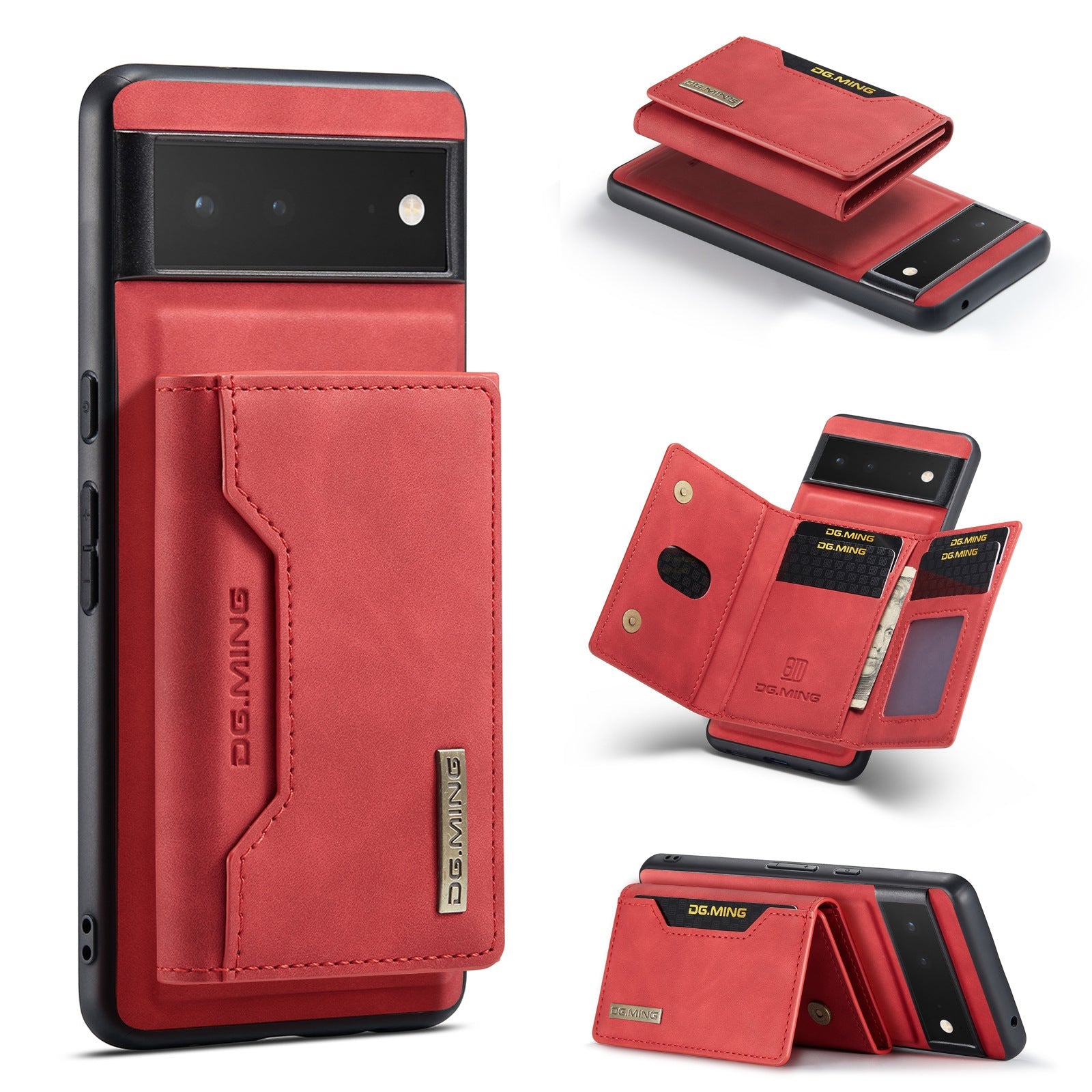 Leather Phone Case with Simple Magnetic Card Holder in Multiple Colors - Teleplus simple magnetic card holder leather