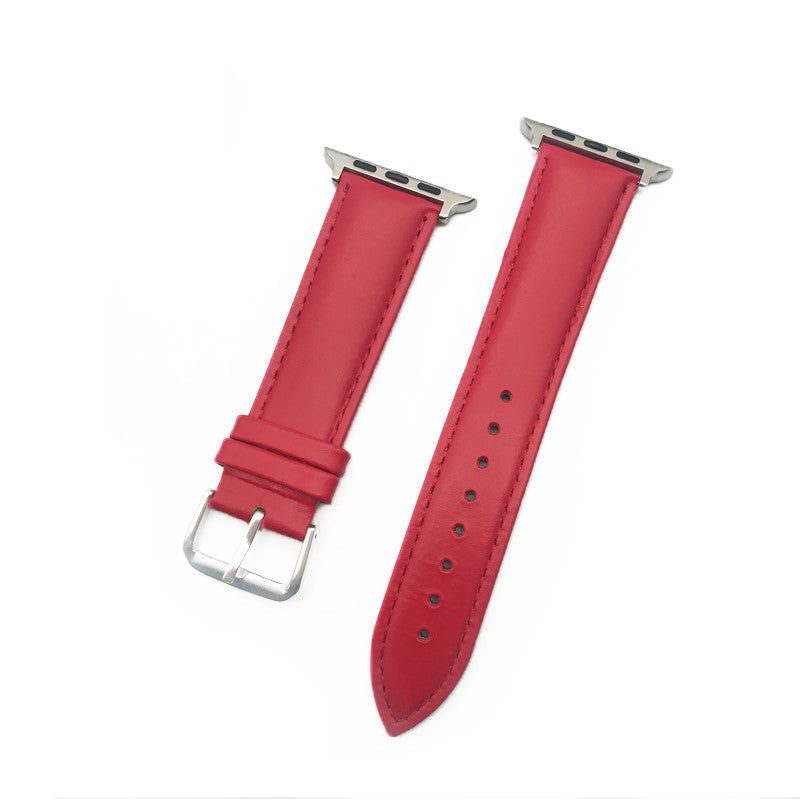 Leather pin buckle strap - Leather Pin Buckle Strap for Apple Watch Accessories