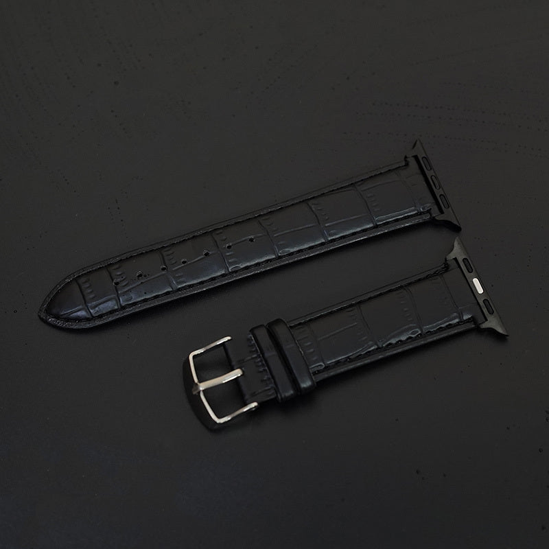 Leather Plain Leather Wrist Strap - Imported Calf Leather Plain Wrist Strap for Watches