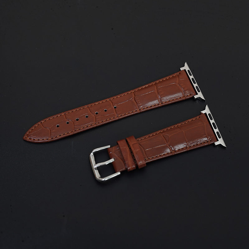 Leather Plain Leather Wrist Strap - Imported Calf Leather Plain Wrist Strap for Watches